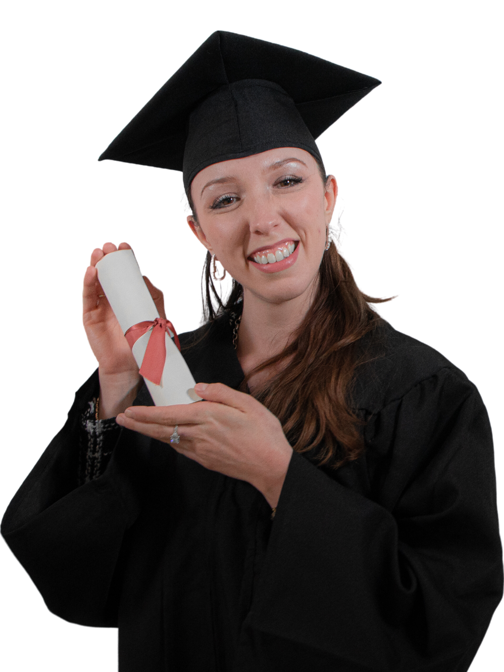 Photo d'Emmanuelle, finissante de ChallengeU, avec son diplôme